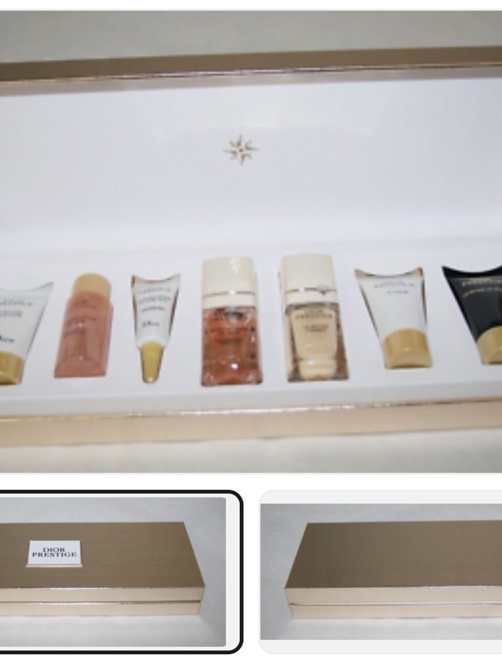 7-piece Dior Prestige Piano travel gift set featuring miniature skincare product - Picture 3 of 4